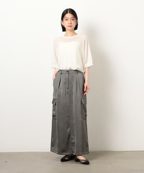 COMME CA ISM / コムサイズム ニット・セーター | 前後2WAY シアー配色ニットＴ | 詳細1