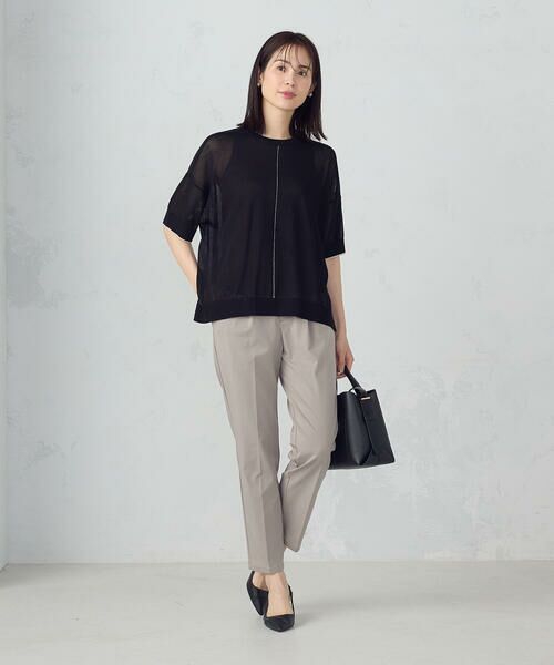 COMME CA ISM / コムサイズム ニット・セーター | 前後2WAY シアー配色ニットＴ | 詳細10