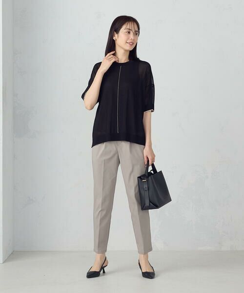 COMME CA ISM / コムサイズム ニット・セーター | 前後2WAY シアー配色ニットＴ | 詳細11