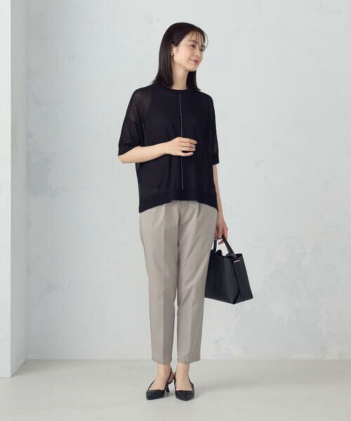 COMME CA ISM / コムサイズム ニット・セーター | 前後2WAY シアー配色ニットＴ | 詳細12