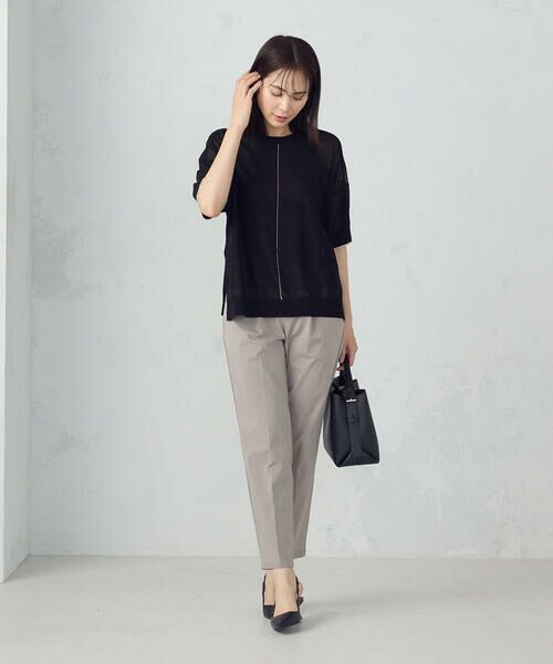 COMME CA ISM / コムサイズム ニット・セーター | 前後2WAY シアー配色ニットＴ | 詳細13