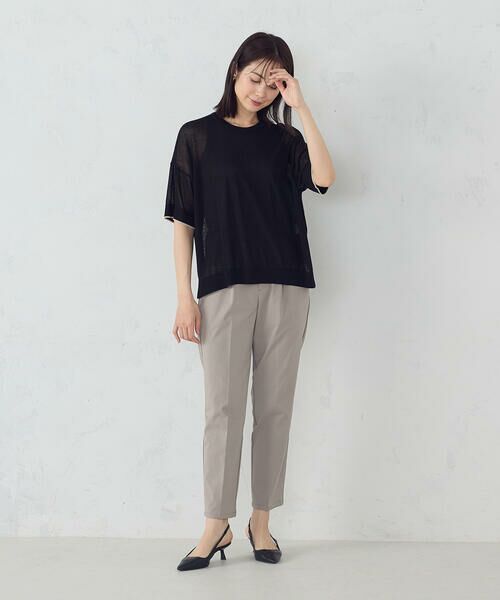 COMME CA ISM / コムサイズム ニット・セーター | 前後2WAY シアー配色ニットＴ | 詳細15