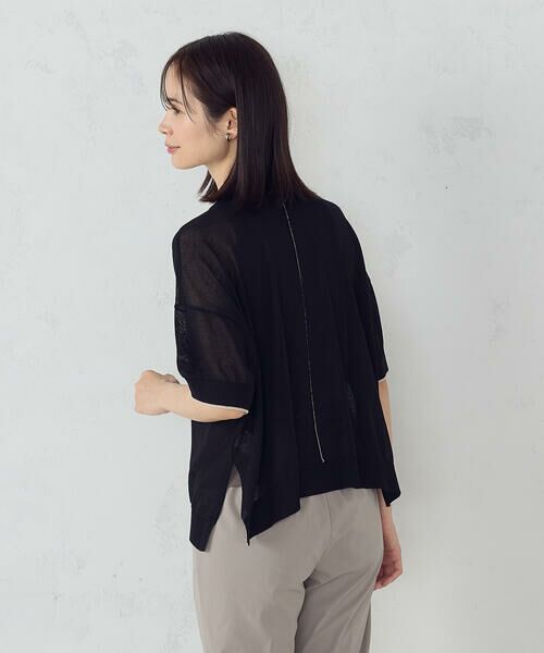 COMME CA ISM / コムサイズム ニット・セーター | 前後2WAY シアー配色ニットＴ | 詳細21