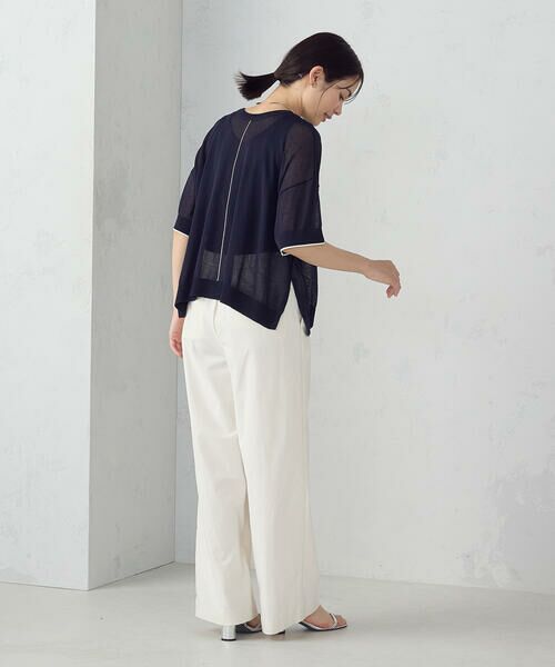 COMME CA ISM / コムサイズム ニット・セーター | 前後2WAY シアー配色ニットＴ | 詳細29