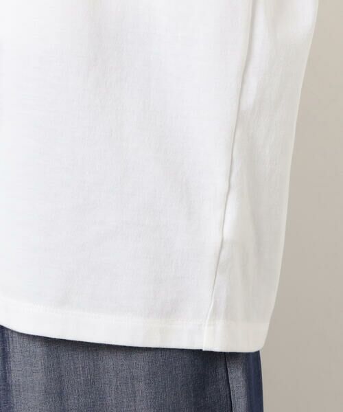 COMME CA ISM / コムサイズム カットソー | スタッズ 箔ライン付き プリントＴシャツ | 詳細13