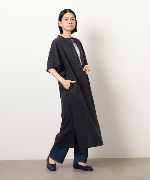 COMME CA ISM / コムサイズム ミニ丈・ひざ丈ワンピース | シャツワンピース(ブラウン)