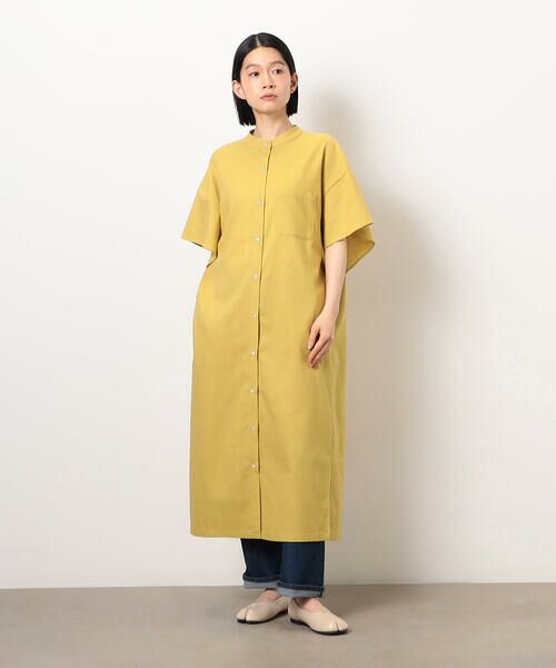 COMME CA ISM / コムサイズム ミニ丈・ひざ丈ワンピース | シャツワンピース(マスタード)