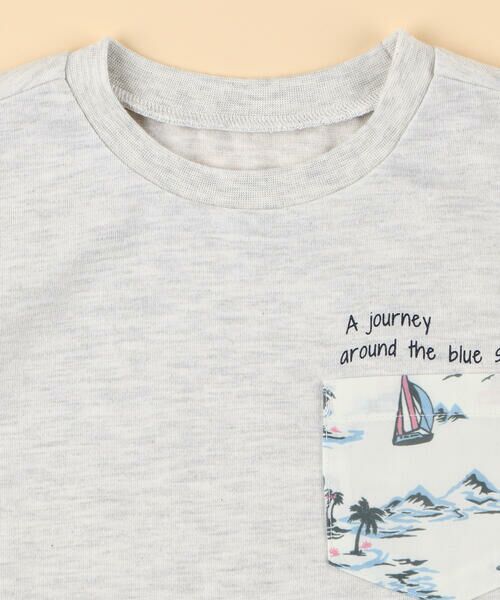 COMME CA ISM / コムサイズム Tシャツ | マリンアロハ柄ポケット 半袖Tシャツ(ベビーサイズ) | 詳細2