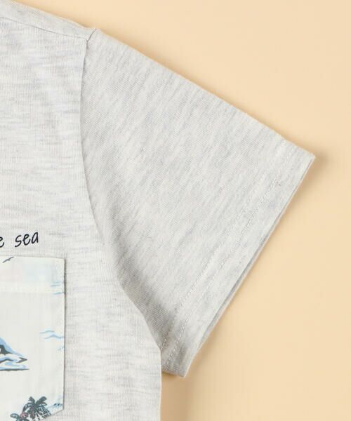 COMME CA ISM / コムサイズム Tシャツ | マリンアロハ柄ポケット 半袖Tシャツ(ベビーサイズ) | 詳細3
