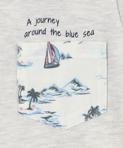 COMME CA ISM / コムサイズム Tシャツ | マリンアロハ柄ポケット 半袖Tシャツ(ベビーサイズ) | 詳細6