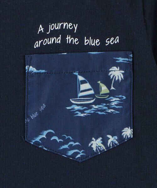 COMME CA ISM / コムサイズム Tシャツ | マリンアロハ柄ポケット 半袖Tシャツ(ベビーサイズ) | 詳細7