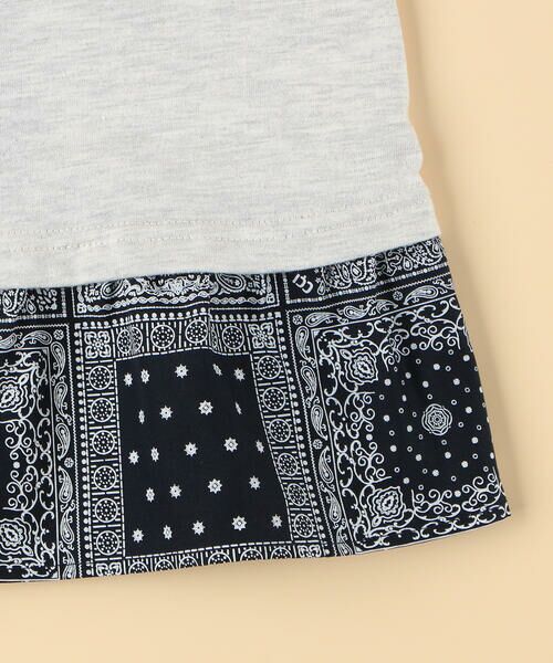 COMME CA ISM / コムサイズム ロング・マキシ丈ワンピース | バンダナプリント 切り替え2WAYワンピース(ベビーサイズ) | 詳細4