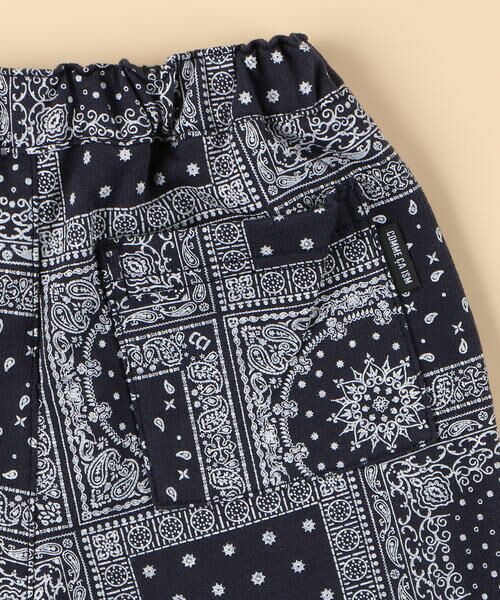 COMME CA ISM / コムサイズム ショート・ハーフ・半端丈パンツ | バンダナプリント ハーフパンツ(ベビーサイズ) | 詳細5