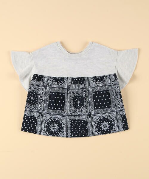 COMME CA ISM / コムサイズム Tシャツ | バンダナプリント 切り替え 2WAY Tシャツ(ベビーサイズ) | 詳細1