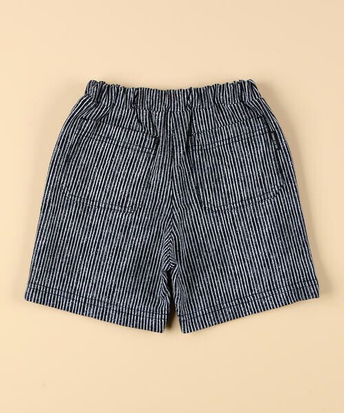 COMME CA ISM / コムサイズム ショート・ハーフ・半端丈パンツ | ヒッコリープリント ハーフパンツ(ベビーサイズ) | 詳細2