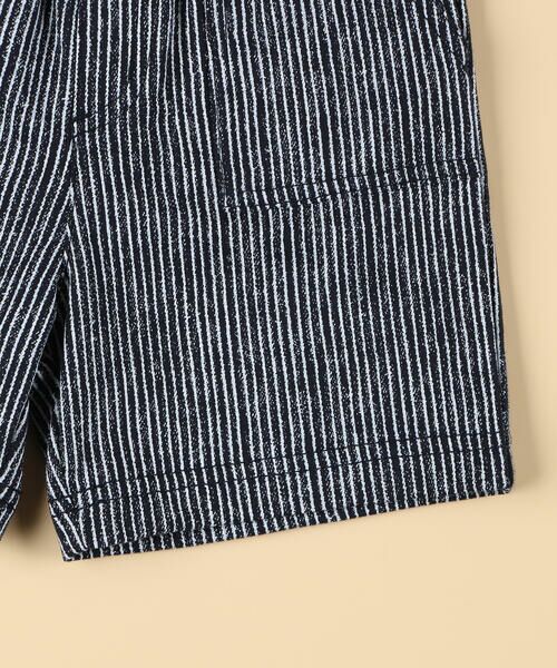 COMME CA ISM / コムサイズム ショート・ハーフ・半端丈パンツ | ヒッコリープリント ハーフパンツ(ベビーサイズ) | 詳細6