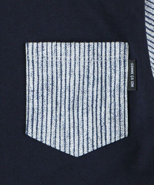 COMME CA ISM / コムサイズム Tシャツ | ヒッコリープリント使い 半袖Tシャツ(ベビーサイズ) | 詳細6