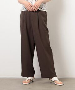 COMME CA ISM / コムサイズム その他パンツ | 【美しいベーシックパンツ】麻調ワイドパンツ
