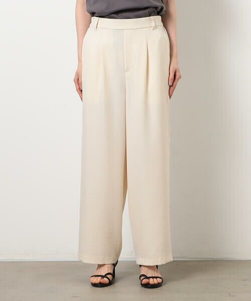 COMME CA ISM / コムサイズム その他パンツ | 【美しいベーシックパンツ】麻調ワイドパンツ | 詳細8