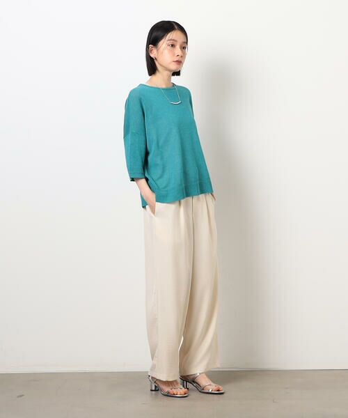 COMME CA ISM / コムサイズム その他パンツ | 【美しいベーシックパンツ】麻調ワイドパンツ | 詳細3