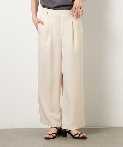 COMME CA ISM / コムサイズム その他パンツ | 【美しいベーシックパンツ】麻調ワイドパンツ | 詳細5