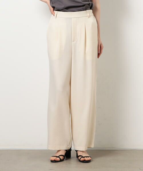 COMME CA ISM / コムサイズム その他パンツ | 【美しいベーシックパンツ】麻調ワイドパンツ | 詳細6