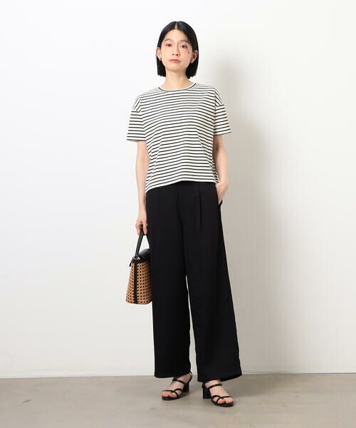 COMME CA ISM / コムサイズム その他パンツ | 【美しいベーシックパンツ】麻調ワイドパンツ | 詳細15