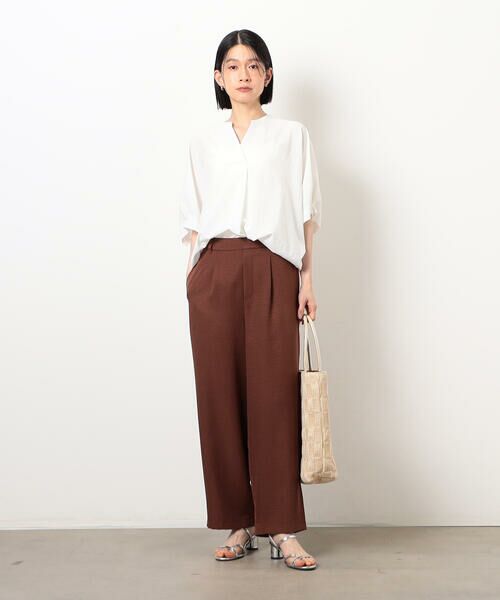 COMME CA ISM / コムサイズム その他パンツ | 【美しいベーシックパンツ】麻調ワイドパンツ | 詳細26