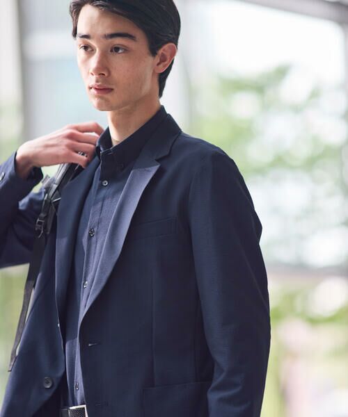 COMME CA ISM / コムサイズム テーラードジャケット | 【セットアップ対応】シアサッカージャケット | 詳細8