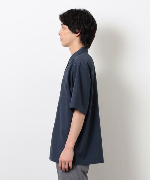 COMME CA ISM / コムサイズム シャツ・ブラウス | 【セットアップ対応】ライトウエイト ポリエステル ブロッキング オープンカラー シャツ | 詳細11
