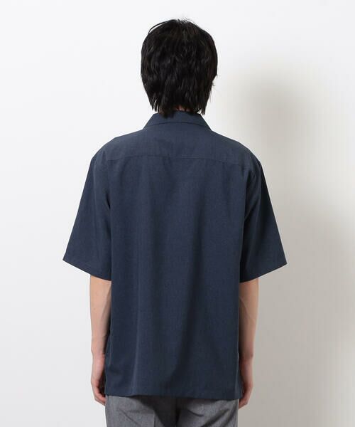 COMME CA ISM / コムサイズム シャツ・ブラウス | 【セットアップ対応】ライトウエイト ポリエステル ブロッキング オープンカラー シャツ | 詳細12