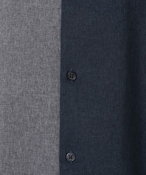 COMME CA ISM / コムサイズム シャツ・ブラウス | 【セットアップ対応】ライトウエイト ポリエステル ブロッキング オープンカラー シャツ | 詳細17