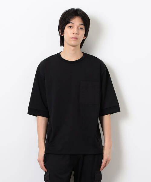 COMME CA ISM / コムサイズム Tシャツ | スポーティージャージ コンビデザイン Ｔシャツ | 詳細2