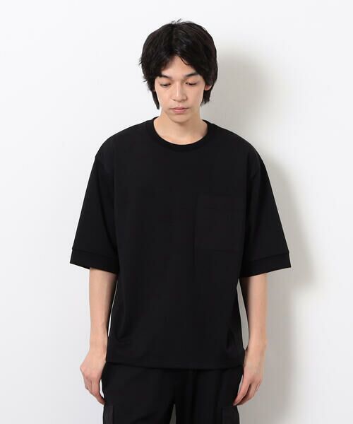 COMME CA ISM / コムサイズム Tシャツ | スポーティージャージ コンビデザイン Ｔシャツ | 詳細3