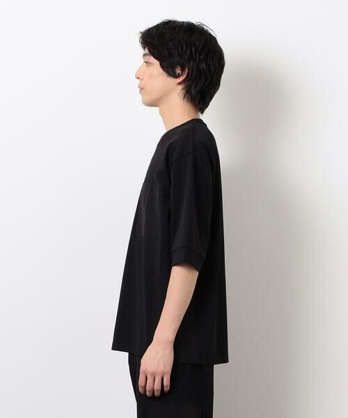 COMME CA ISM / コムサイズム Tシャツ | スポーティージャージ コンビデザイン Ｔシャツ | 詳細5