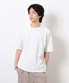COMME CA ISM / コムサイズム Tシャツ | 膨れジャカード Ｔシャツ