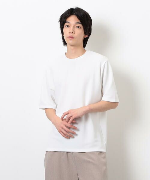 COMME CA ISM / コムサイズム Tシャツ | 膨れジャカード Tシャツ | 詳細2