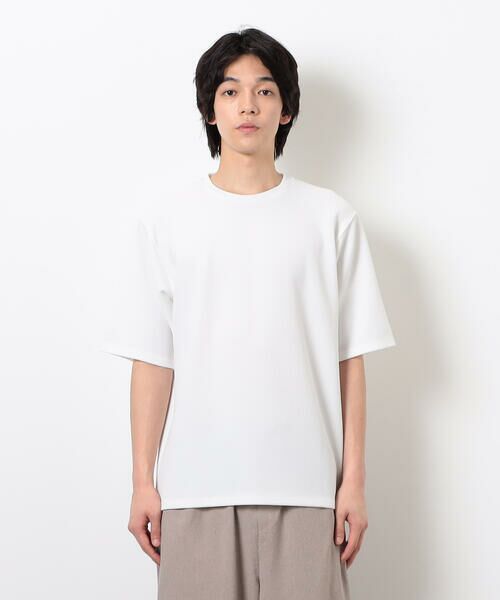 COMME CA ISM / コムサイズム Tシャツ | 膨れジャカード Tシャツ | 詳細4