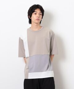 COMME CA ISM / コムサイズム Tシャツ | カラーブロッキング Ｔシャツ