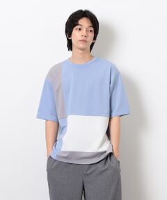 COMME CA ISM / コムサイズム Tシャツ | カラーブロッキング Ｔシャツ