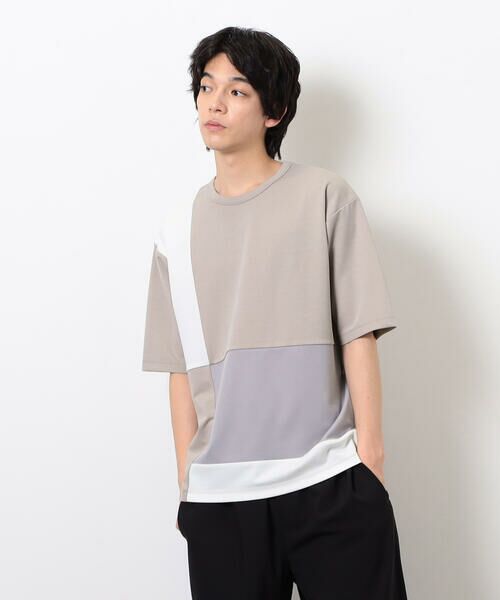 COMME CA ISM / コムサイズム Tシャツ | カラーブロッキング Ｔシャツ | 詳細13