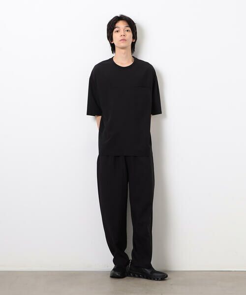 COMME CA ISM / コムサイズム Tシャツ | 【セットアップ対応】ライトウエイト ポリエステル 布帛Ｔシャツ | 詳細1