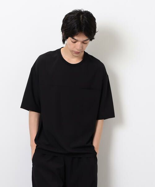 COMME CA ISM / コムサイズム Tシャツ | 【セットアップ対応】ライトウエイト ポリエステル 布帛Ｔシャツ | 詳細3