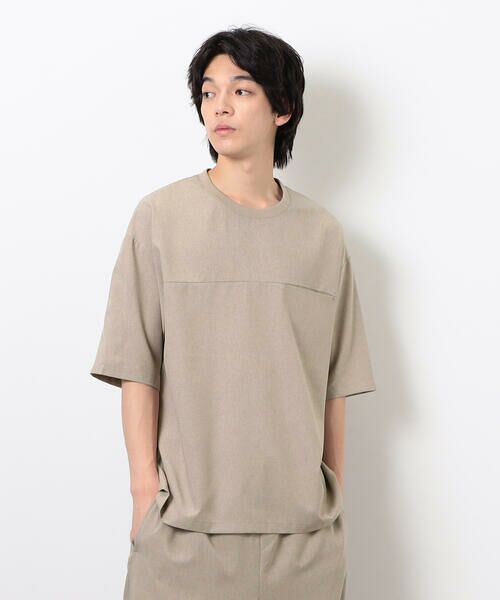 COMME CA ISM / コムサイズム Tシャツ | 【セットアップ対応】ライトウエイト ポリエステル 布帛Ｔシャツ | 詳細21