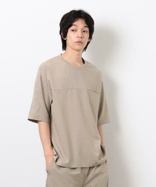 COMME CA ISM / コムサイズム Tシャツ | 【セットアップ対応】ライトウエイト ポリエステル 布帛Ｔシャツ | 詳細18
