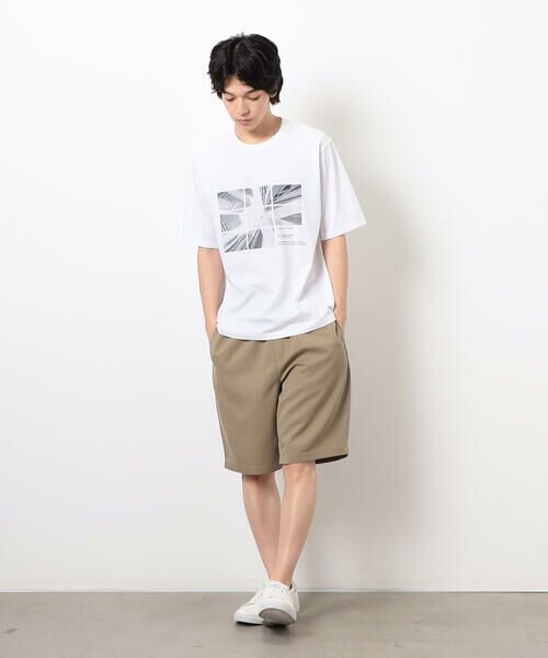 COMME CA ISM / コムサイズム Tシャツ | 【接触冷感】 Feel-Cool フォトTシャツ 「CITY SKY」 | 詳細1