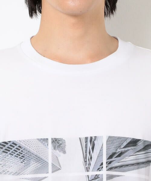 COMME CA ISM / コムサイズム Tシャツ | 【接触冷感】 Feel-Cool フォトTシャツ 「CITY SKY」 | 詳細7