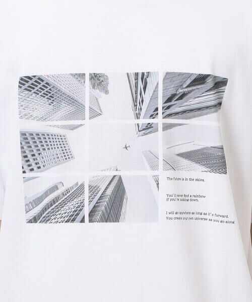 COMME CA ISM / コムサイズム Tシャツ | 【接触冷感】 Feel-Cool フォトTシャツ 「CITY SKY」 | 詳細10