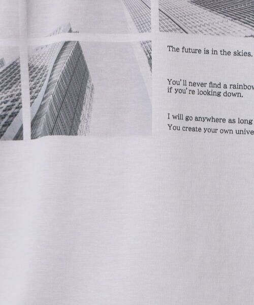 COMME CA ISM / コムサイズム Tシャツ | 【接触冷感】 Feel-Cool フォトTシャツ 「CITY SKY」 | 詳細16