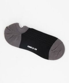 COMME CA ISM / コムサイズム ソックス | 針抜き格子柄 アンクル ソックス